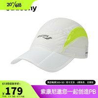 saucony 索康尼 运动帽夏季新品户外运动鸭舌帽休闲圆顶帽子 珍珠白 均码