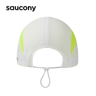 saucony 索康尼 运动帽夏季新品户外运动鸭舌帽休闲圆顶帽子 珍珠白 均码