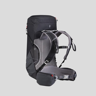 DECATHLON 迪卡侬 户外背包双肩包男徒步登山露营登山包防水女大容量 MH500 经典黑_20L S码：身高≤170