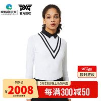 PXG高尔夫服装女士长袖T恤Polo衫23新款golf户外运动女子上衣 PHMPW211001 白色 XS