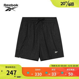 Reebok锐步官方2023夏季女子经典时尚运动休闲女子梭织短裤23RMS6 23RMS608W001 A/XL