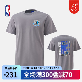 NBA ICON系列/合体圆领T恤-独行侠 暴风灰 L