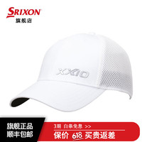 XXIOXX10高尔夫球帽男士有顶帽夏季新品golf遮阳透气防晒帽帽围可调节 GAH-22053I 白色