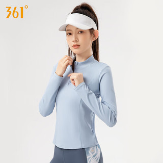 361° 瑜伽服女长袖运动上衣春秋普拉提训练T恤跑步速干运动健身服