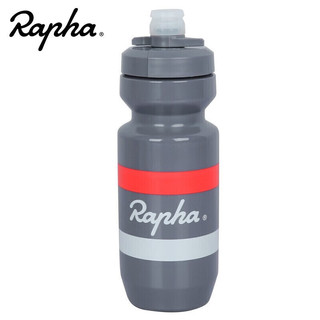 Rapha骑行水壶环法公路车山地自行车水壶跑步登山攀岩户外运动水瓶水杯防漏喷射嘴 灰色(红白条纹)620ML