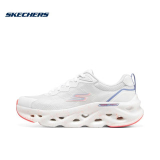 斯凯奇（SKECHERS）女子GO RUN GLIDE-STEP SWIRL TECH女士缓震型跑步鞋 128794-WBLP 35