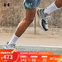 安德玛（UNDERARMOUR）春夏HOVR男子运动跑步鞋跑鞋3026137 灰色100 42