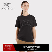 ARC’TERYX始祖鸟 ARC'WORD T-SHIRT  透气 女子 棉质短袖T恤 Black/黑色 M