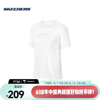 斯凯奇（SKECHERS）女子针织短袖T恤衫 P223W016-0019 S