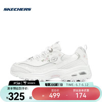 斯凯奇（SKECHERS）女子DLITES系列时尚绑带运动鞋 149638-WMLT 36.5