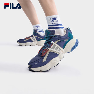 斐乐（FILA） X MAGIC STICK斐乐联名款云梯鞋男鞋老爹鞋2023夏新款休闲鞋 海岸蓝-CF 42