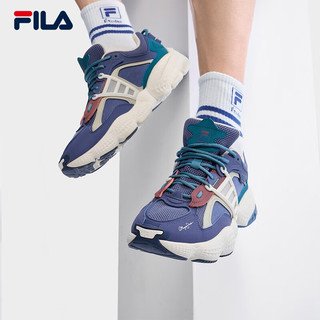 斐乐（FILA） X MAGIC STICK斐乐联名款云梯鞋男鞋老爹鞋2023夏新款休闲鞋 海岸蓝-CF 42