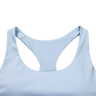 斯凯奇轻氧丨Skechers2023年夏季运动文胸白色女子针织时尚运动内衣 P223W108-00F5 浅蓝 S