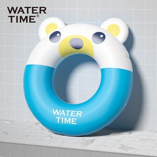 WATERTIME/水川 儿童游泳圈2-8岁宝宝腋下圈男女童趴圈加厚救生圈 蓝白色