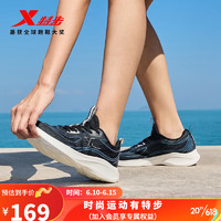 特步（XTEP）舒悦2.0丨女跑鞋2023夏季新款运动鞋女网面透气轻便减震鞋子 黑 36码