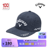 卡拉威（Callaway）卡拉威高尔夫球帽男23新品PERFORMANCE运动遮阳可调节帽 灰色5223495