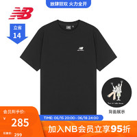 NEW BALANCE NB官方23新款男女同款夏季圆领休闲短袖T恤 BK 5ED26051 L