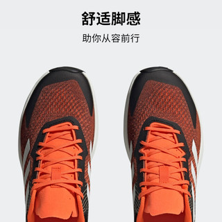 adidas阿迪达斯官方TERREX SOULSTRIDE FLOW男舒适户外越野跑鞋 橙色/黑色/白色 44(270mm)