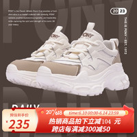 波尼（PONY）老爹鞋女款增高厚底休闲复古耐磨运动跑步鞋231W1DA03 棕色 35