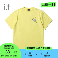 it UNDERGARDEN男装短袖T恤夏季趣味油画梵高印花1371M YEX/黄色 M