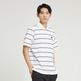 adidas阿迪达斯男子FI STRIPE POLO POLO衫短T恤IA8166 IA8166 XXXL