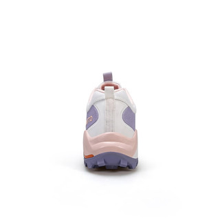 悍途（Humtto）情侣款越野跑鞋舒适透气户外运动休闲跑步鞋 香槟白-浅紫-女 36