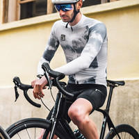 Santic森地客 新款春夏长袖骑行背带裤套装 公路自行车骑行套装男