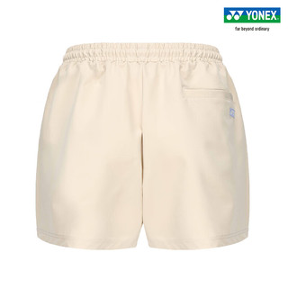 YONEX/尤尼克斯 25077CR 2023SS自然环保系列 女款运动短裤yy 沙滩米黄色 XO