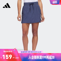 adidas阿迪达斯官方女装春季新款高尔夫运动A字短裙HT1286 学院藏青蓝 A/L