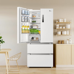 Midea 美的 508升白色款法式对开双开门多门用电冰箱