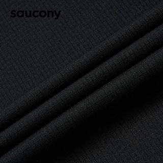 Saucony索康尼女子梭织短裤23春夏新品运动短裤跑步短裤女 轻薄三件套 黑色 XS（155/64A）