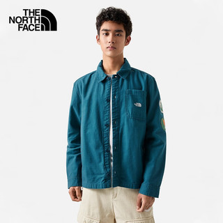 北面（The North Face）防风夹克男户外舒适耐穿上新7ZYN EFS/蓝色 L/180（美版，建议拍小一码）