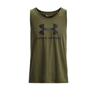 UNDER ARMOUR 安德玛 Sportstyle 男子训练背心 1329589-390 绿色 XXL