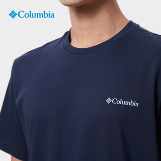 哥伦比亚（Columbia）户外23春夏新品情侣同款男女个性圆领运动短袖T恤AE5592 464（男女同款） XL(185/104A)