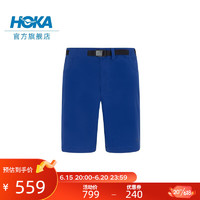 HOKA ONE ONE男款徒步短裤Sky Short轻量舒适灵活防泼水 风向标蓝 L