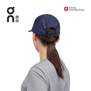 On 昂跑 2023春夏新品轻量舒适单片运动帽Moulded Cap Navy 海军蓝