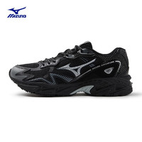 美津浓（MIZUNO）慢跑鞋春季新品舒适耐磨回弹缓震透气跑步鞋 ADVENTURE 03/黑色/银色/灰色 36.5