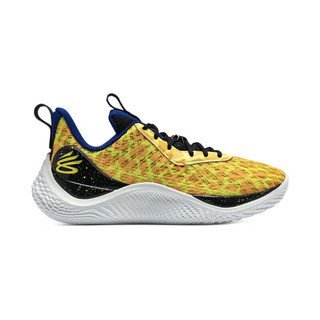 安德玛（UNDERARMOUR）库里Curry Flow 10 Bang Bang儿童篮球鞋3026294 黄色701 37.5