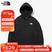 北面(The North Face)卫衣男女同款新品户外运动休闲舒适时尚宽松连帽长袖卫衣NM5PP42 NM5PP42A-黑色 085(XS)