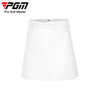 PGM高尔夫裙子夏季速干女裙运动小A裙透气打底裤弹力半身裙 QZ086-白色 XS