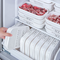 日本进口冻肉分装盒一周备菜分格盒子食品级冰箱收纳盒冷冻保鲜盒