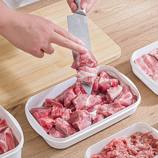 日本进口冻肉分装盒一周备菜分格盒子食品级冰箱收纳盒冷冻保鲜盒