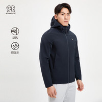 KOLON SPORT可隆男户外防风夹克露营徒步休闲防泼水外套 藏蓝NA 190/3XL