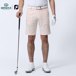 Footjoy夏季新款高尔夫服装男装短裤休闲运动透气golf舒适男士速干中裤 80517深蓝印花 M