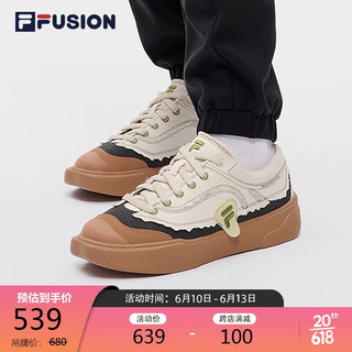 FILA FUSION斐乐潮牌CURVE女鞋帆布鞋2023滑板运动鞋