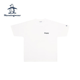 万星威（Munsingwear）高尔夫23春夏男女款新品圆领短袖纯棉T恤宽松舒适透气短袖 WH00 M