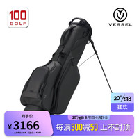 VESSEL高尔夫球包23新品时尚多功能简约便携式耐用高尔夫支架包 黑色