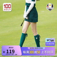 RYDER CUP莱德杯高尔夫女士过膝长筒袜23新品时尚百搭运动女长筒袜 墨绿色 均码