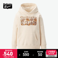 Onitsuka Tiger鬼塚虎 儿童舒适时尚卫衣连帽衫 2184A227-400 米白色 110