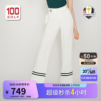 RYDER CUP莱德杯高尔夫服装女士长裤23夏季新品清凉舒适运动直筒裤 白色 M